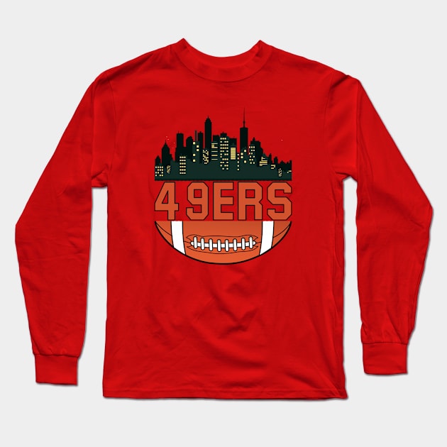 49ers Long Sleeve T-Shirt by Maskumambang